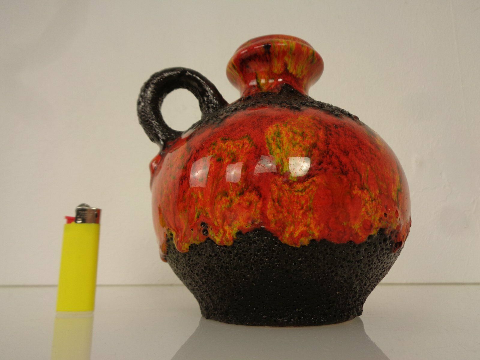 Lava Ceramic Vase From Walter Gerhards, 1970s photo vintage