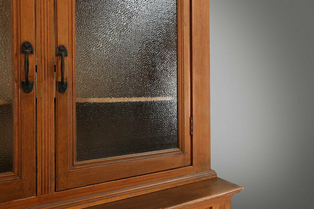 12 Door Monastery Or Display Cabinet In Pine, Belgium, 1890s photo vinterior