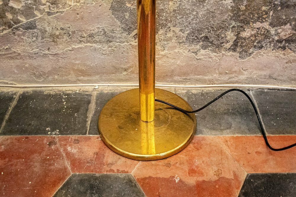 Italiaanse Messing Halogeenvloerlamp, Jaren 1970 photo 1405.0