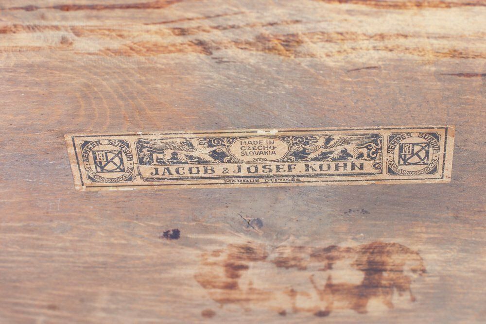 Furniture Side Table By J&J Kohn Attributed To J. Hoffmann For Drevopodnik Holesov photo