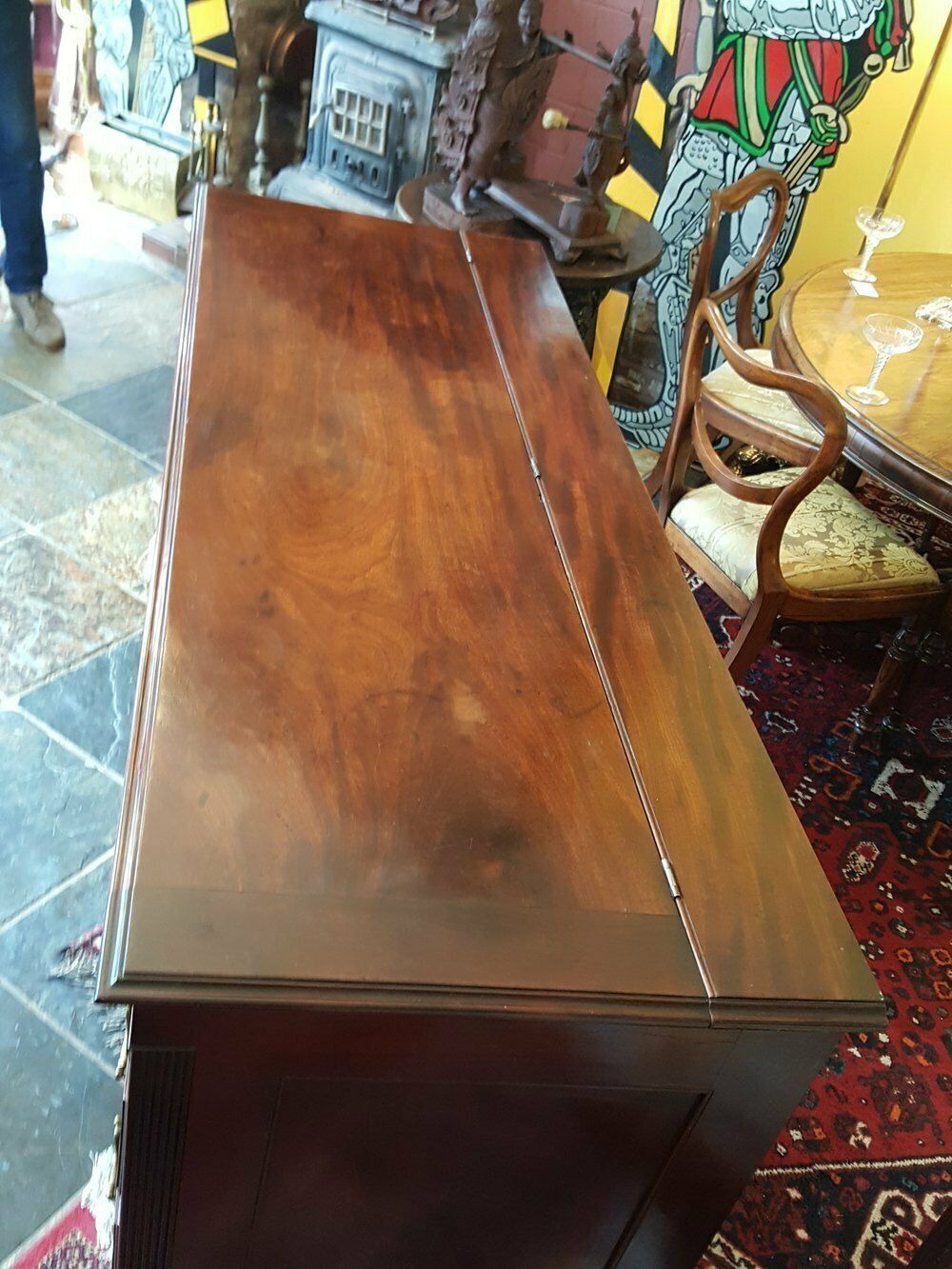 George III Mahogany Lancashire Mule Chest photo Furniture
