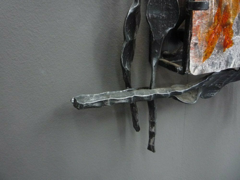 Lighting Large Brutalist Wall Lamps By Tom Ahlström & Hans Ehrlich, 1960s Set Of 2 photo