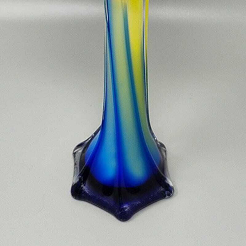 Home Decor 1960s Astonishing Jack In The Pulpit "Calla Lily" Vase In Murano Glass. photo