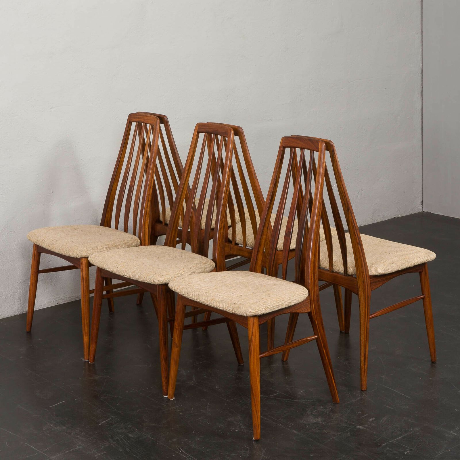 photo for sale Danish Rosewood Dining Chairs Eva By Niels Koefoed For Koefoeds Hornslet, 1960s