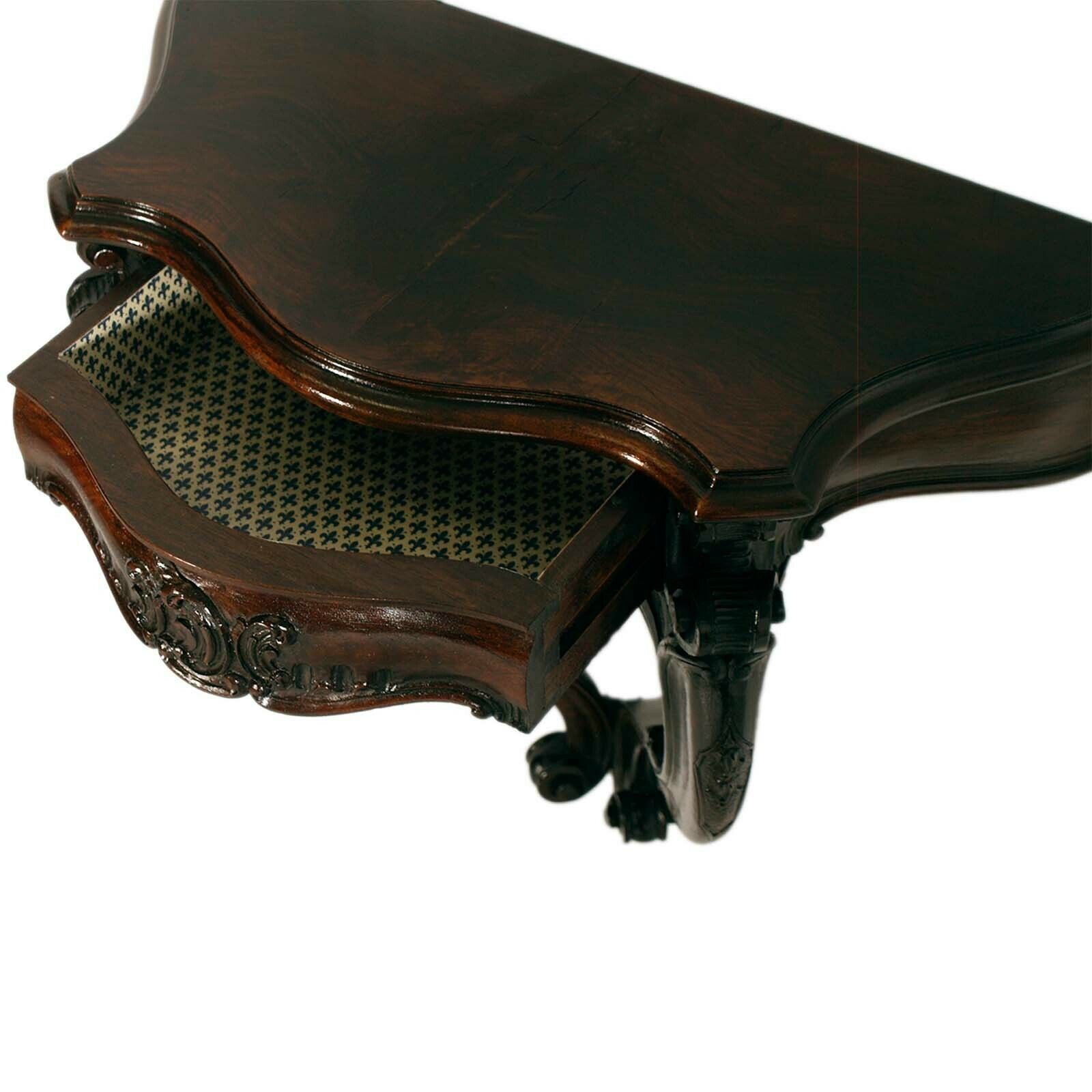 Florence Neo Baroque  Nightstand By Dini And Puccini, Hand Carved Walnut Bedside Table photo furniture