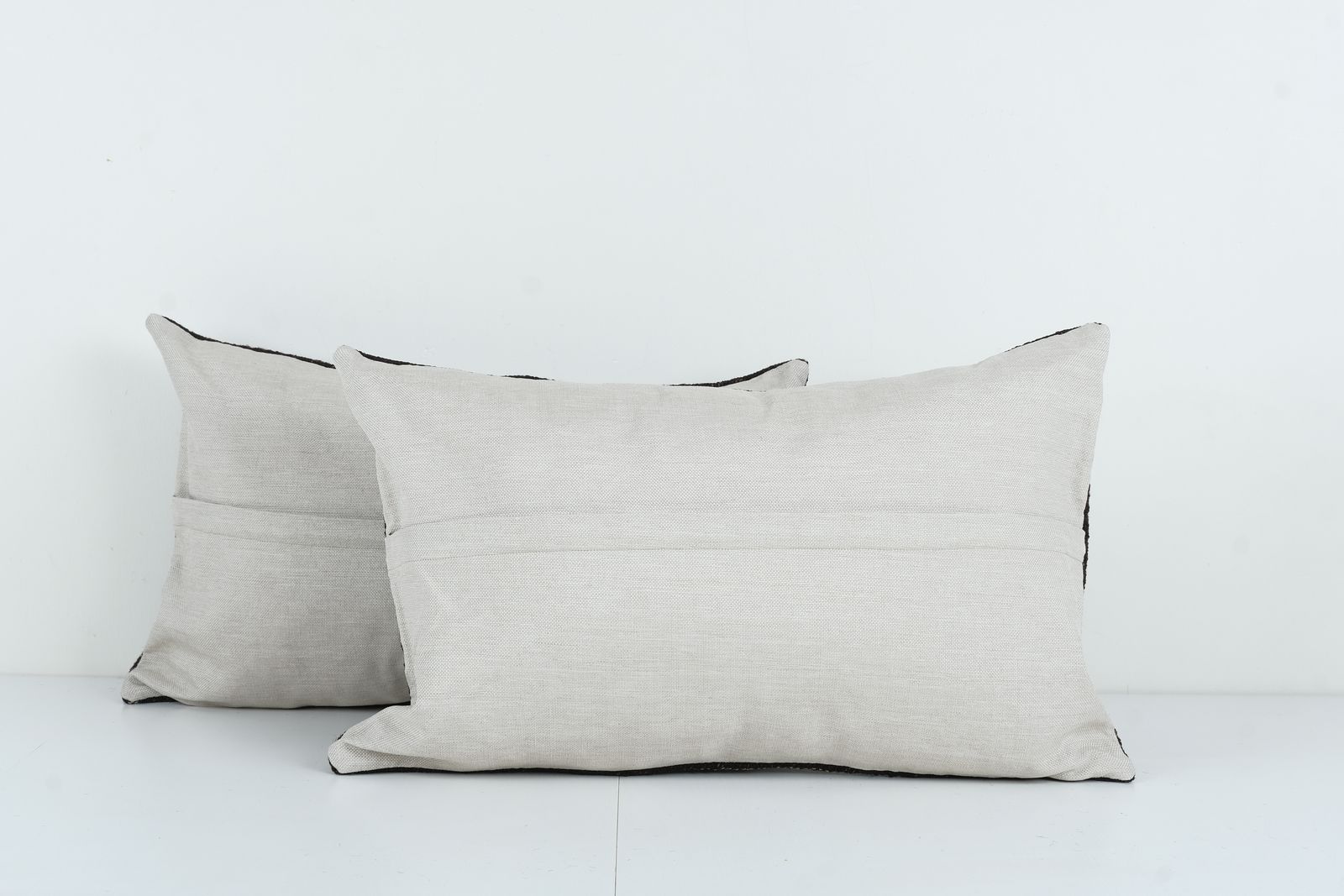 Kilim Pillow Cases Made From A Vintage Anatolian Handwoven Textile   Set Of Two Goat Hair Turkish Pillow Cover photo Textiles