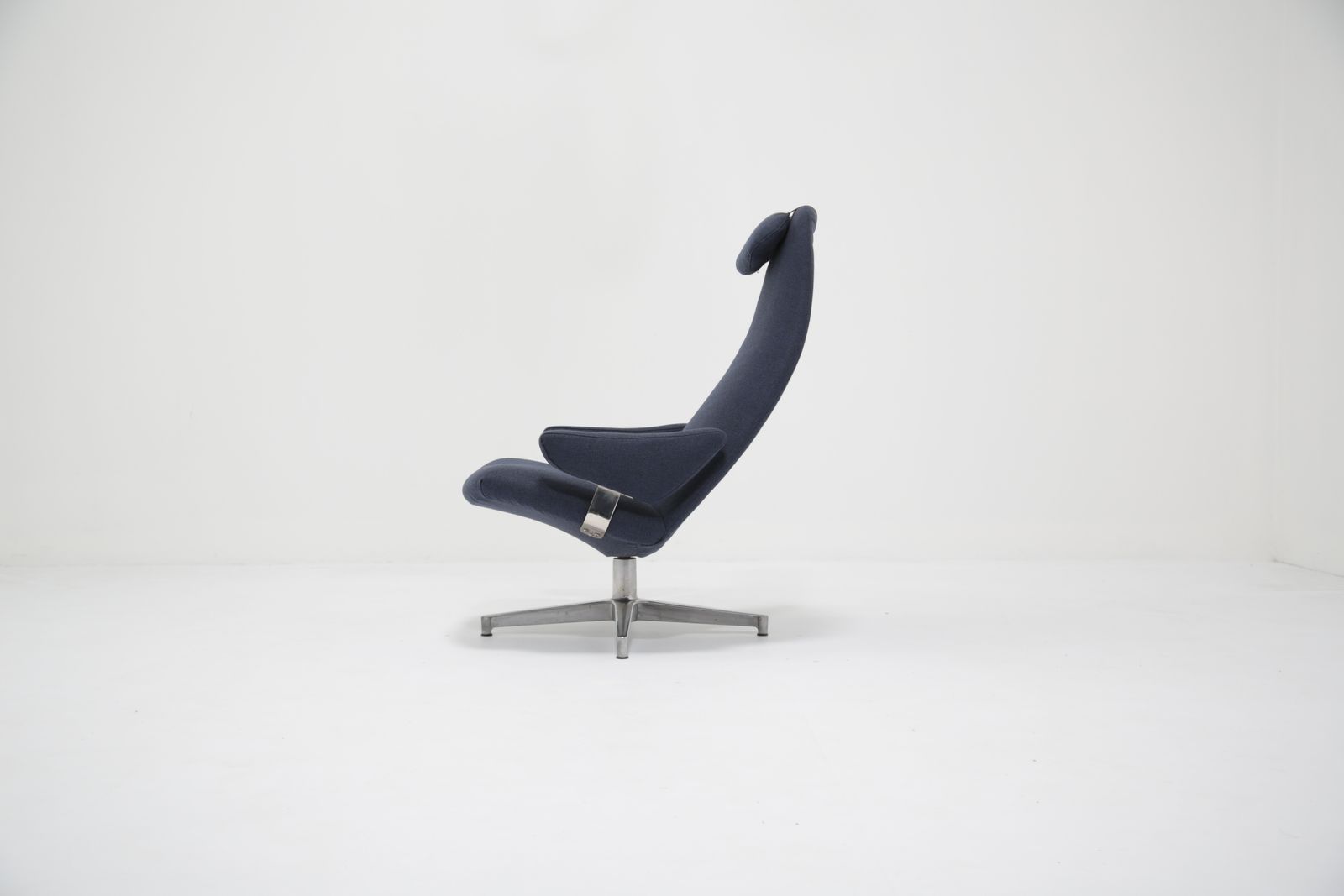 Beklede Draaibare Lounge Fauteuil "Contourette Roto" Van Alf Svensson Voor Dux, Zweden, Jaren 1960. photo furniture