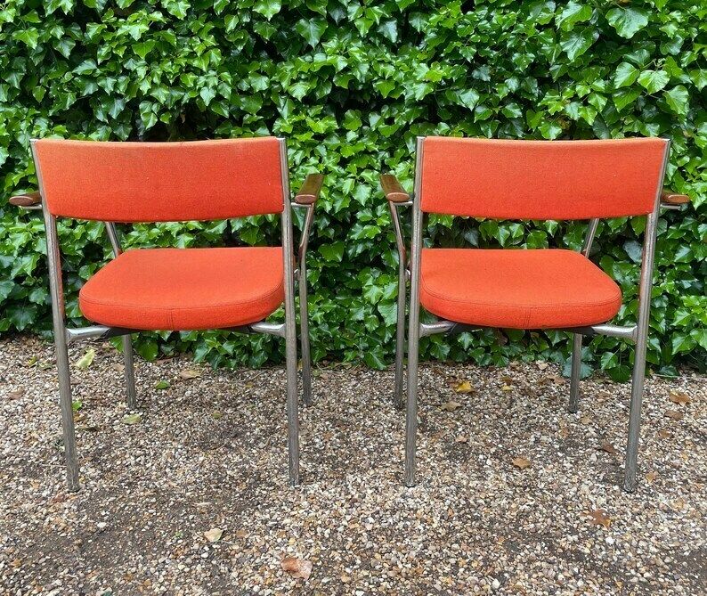 Vintage Mid Century Antocks Lairn Armchairs X 2 photo Furniture