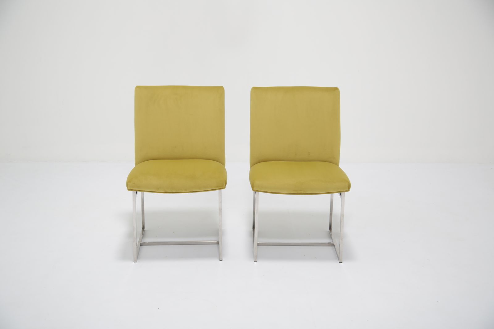 Set Of 6 Upholstered Dining Chairs, Attributed To Milo Baughman, USA, 1970s. photo buy