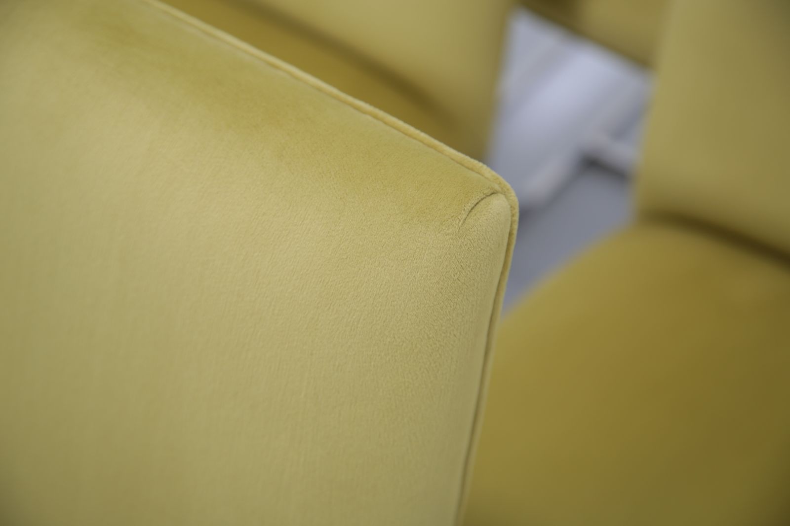 photo buy Set Of 6 Upholstered Dining Chairs, Attributed To Milo Baughman, USA, 1970s.