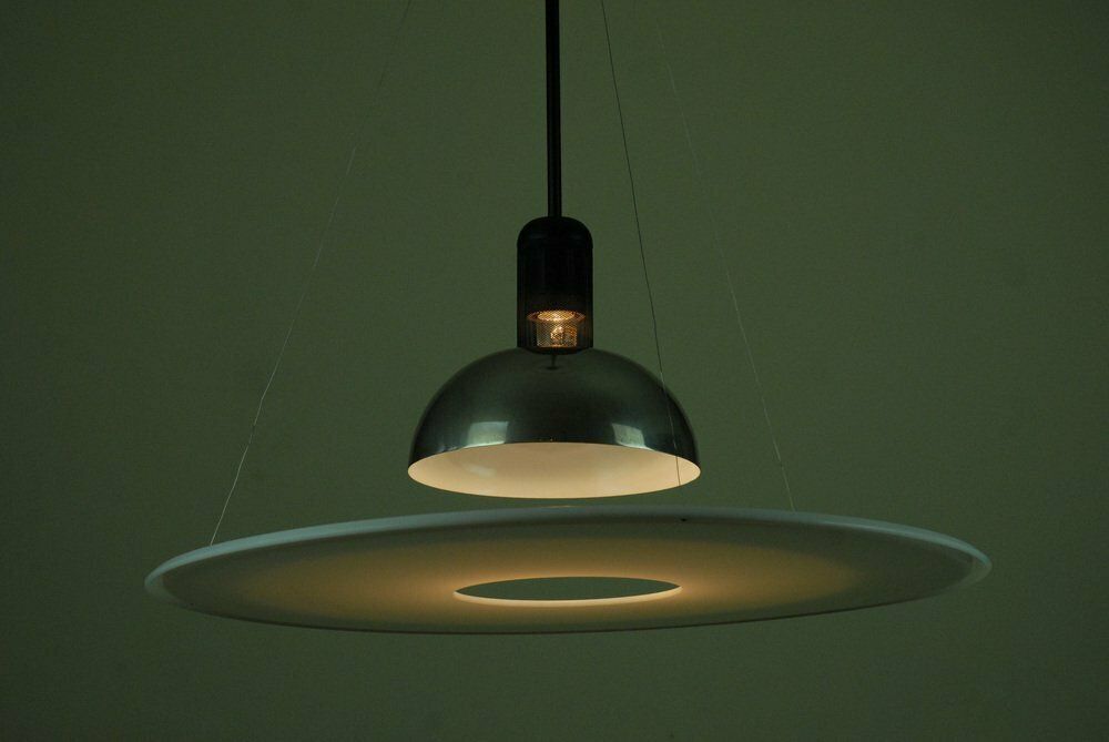 Vintage Frisbi 850 Pendant Lamp By Achille Castiglioni For Flos, 1980s photo buy