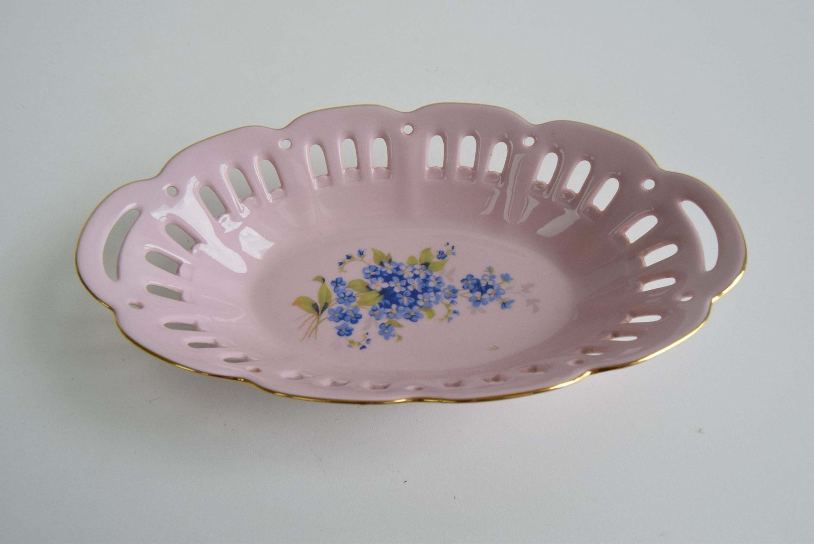 Vintage Pirken Hammer 1803 Bowl, Pink Porcelain Czechoslovakia, Circa 1980's. photo furniture