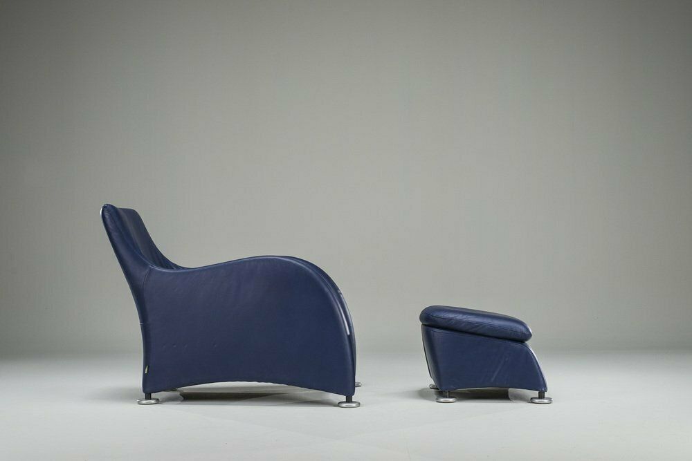 photo furniture Loge Armchair & Footstool By Gerard Van Den Berg For Montis, 1990s, Set Of 2