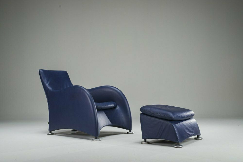 1875.0 Loge Armchair & Footstool By Gerard Van Den Berg For Montis, 1990s, Set Of 2 photo