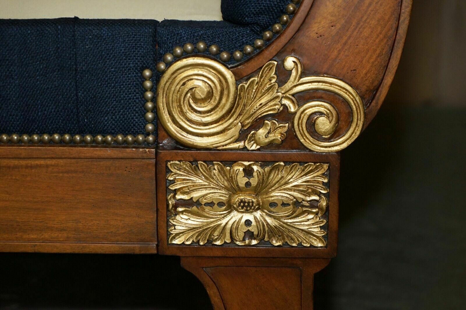 photo for sale Exquisite Limited Edition Ralph Lauren Rue Royale Chesterfield Tufted Sleigh Bed