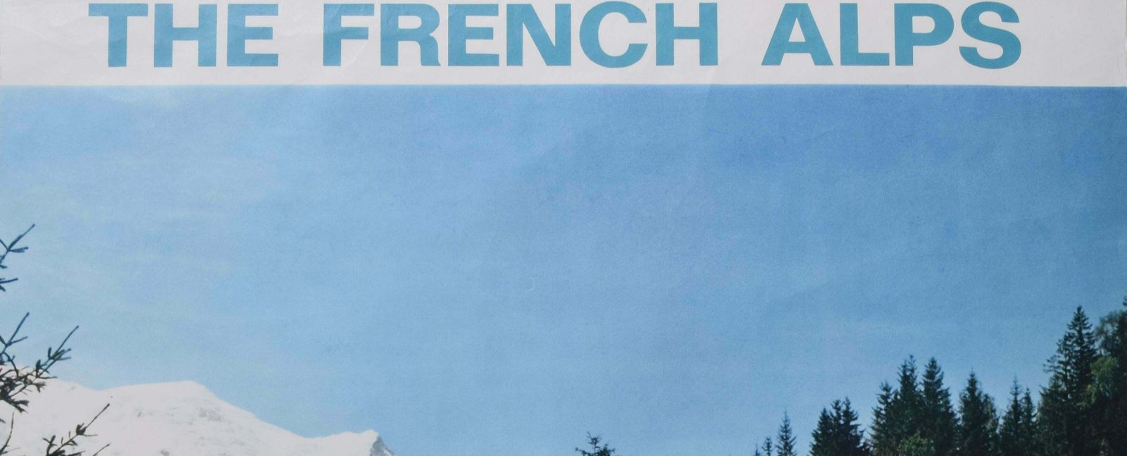 The French Alps   To See France, Go By Train Original Vintage Travel Poster photo furniture