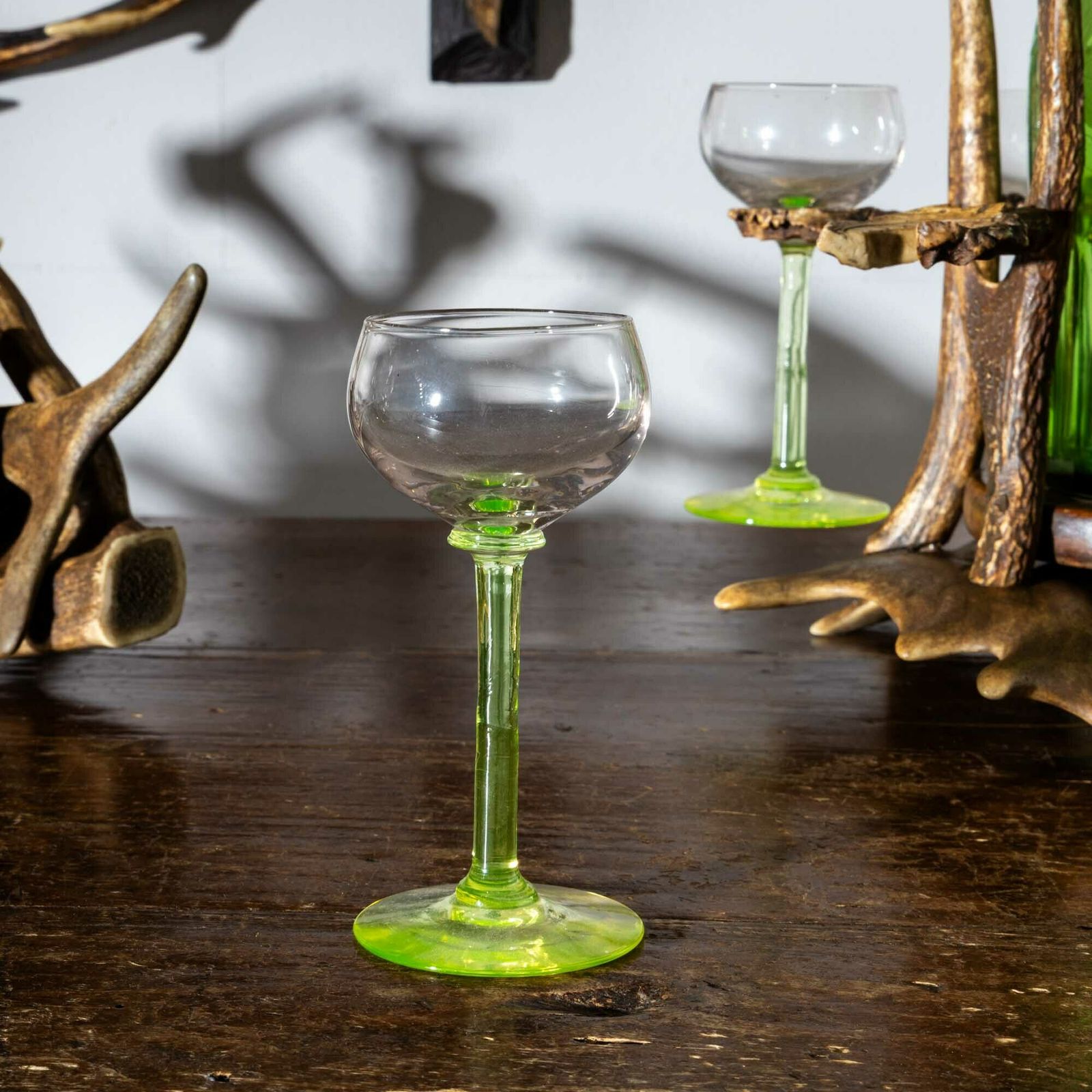 Glass Decanter In A Hunting Bottle Holder, Germany, Early 20th Century photo buy