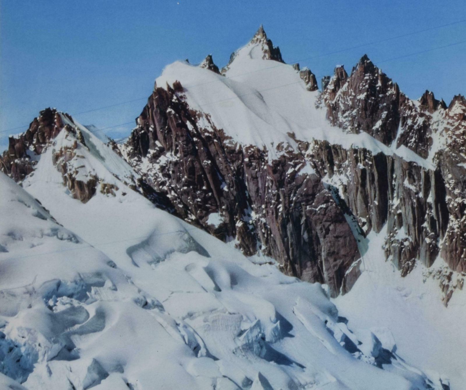 Pierre Tairraz Chamonix   Mont Blanc Original Vintage France Skiing Poster By Pierre Tairraz 1959 photo for sale