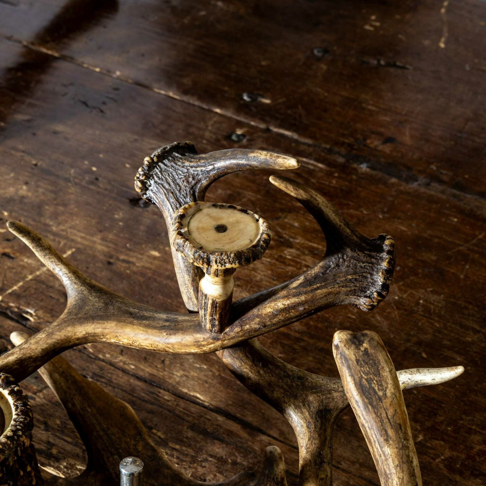 Smoking Desk Set With Antlers, Germany, Early 20th Century photo 2100.0