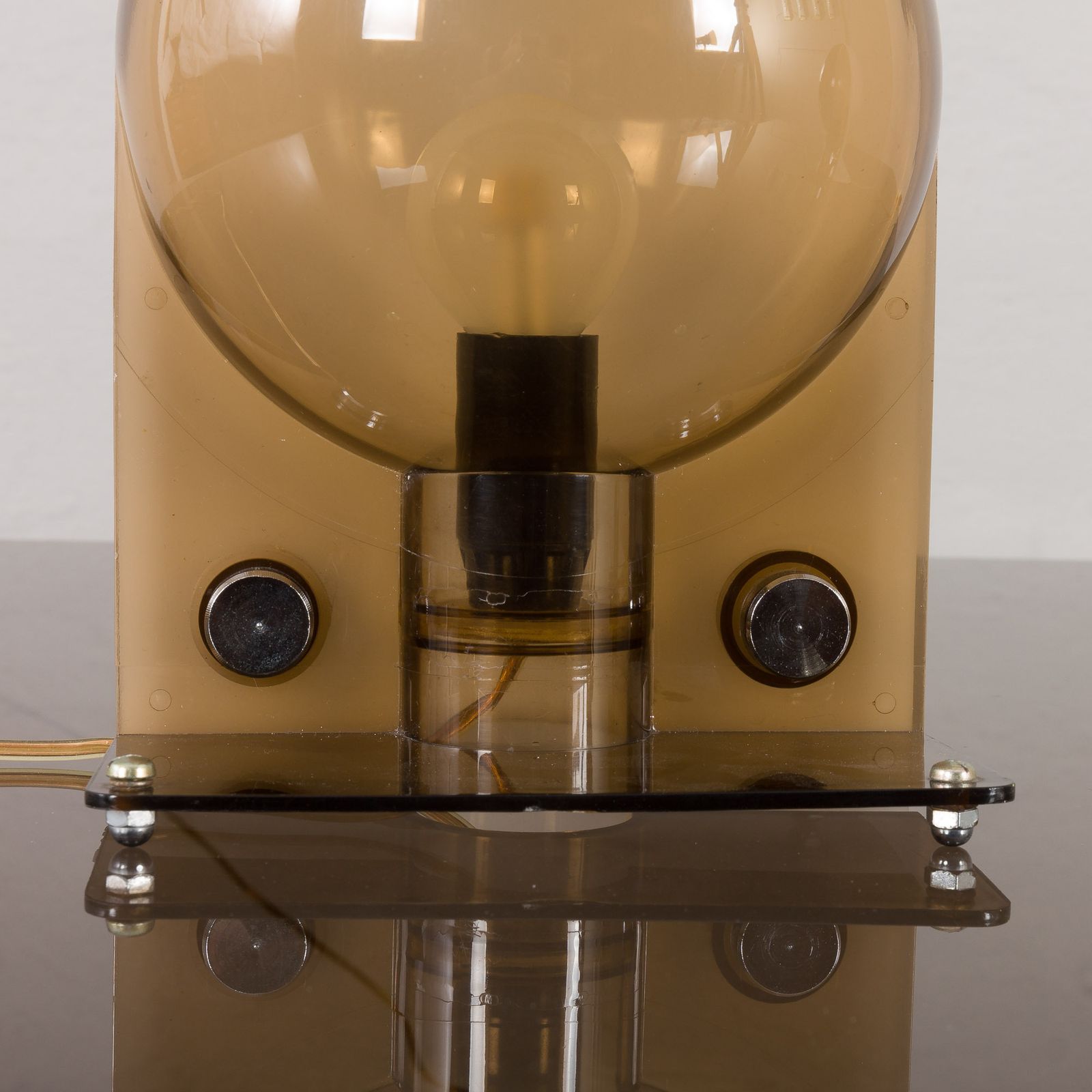 1468.0 Pair Of Sirio Table Lamps By Sergio Brazzoli & Ermanno Lampa For Guzzini, Italy, 1970s photo