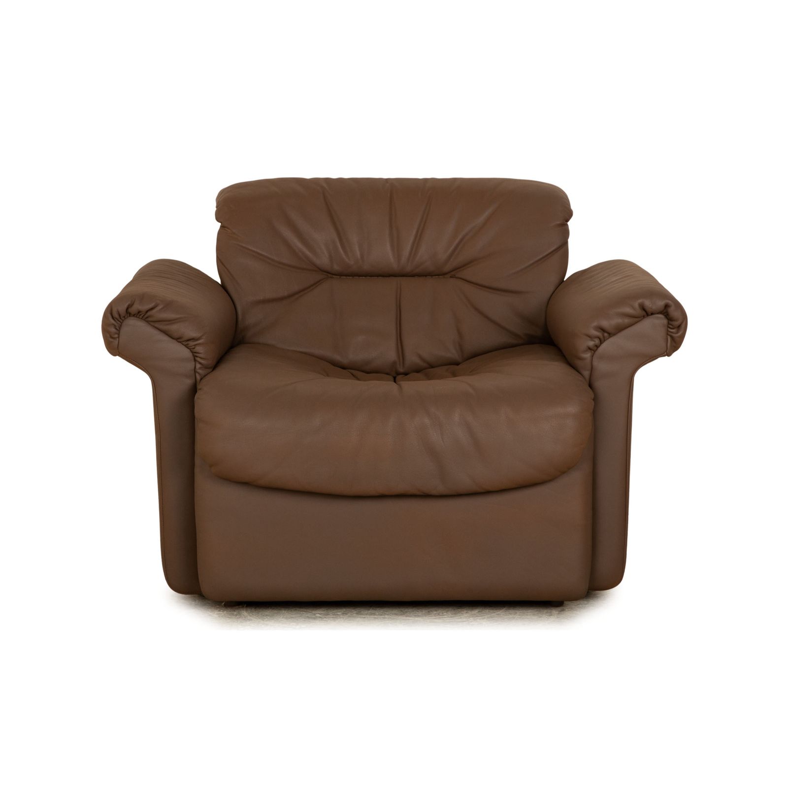 Fauteuil De Sede DS 14 en cuir brun taupe photo buy