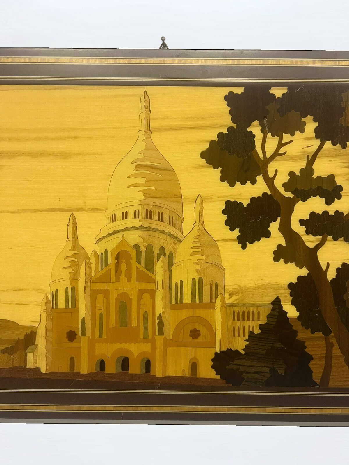 Vintage Sacre Coeur Wall Art, Wooden Wall Panel, De Basilique Du Sacré Cœur Paris, Made In Italy, Mid Century Interior Design photo 141.0