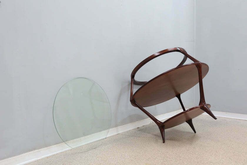 2638.0 Pierluigi Giordani Occasional Round Coffee Table 1950s photo