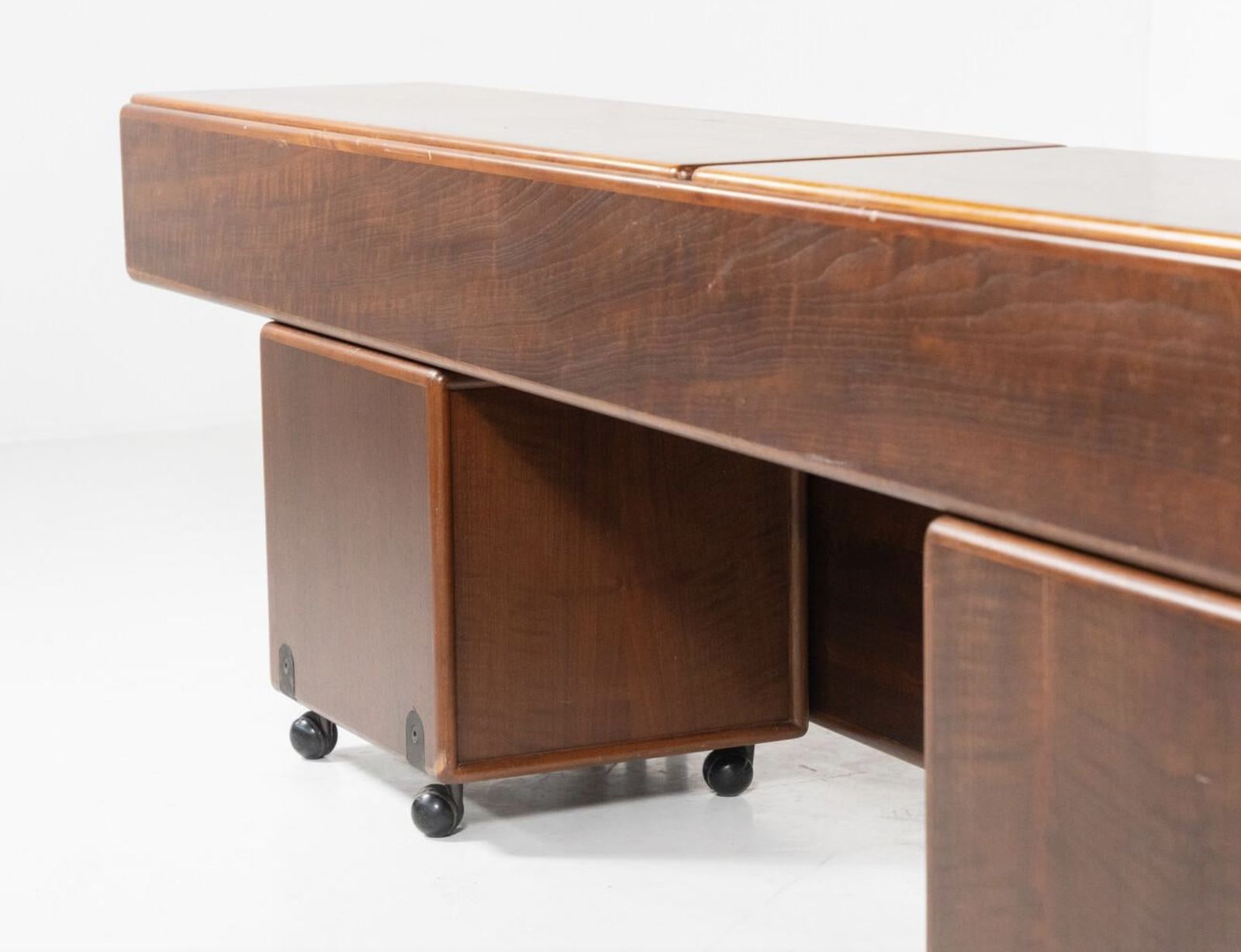 Mid Century Modern Bed With Nightstands By Fabio Lenci For Bernini, Italy, 1970s photo buy