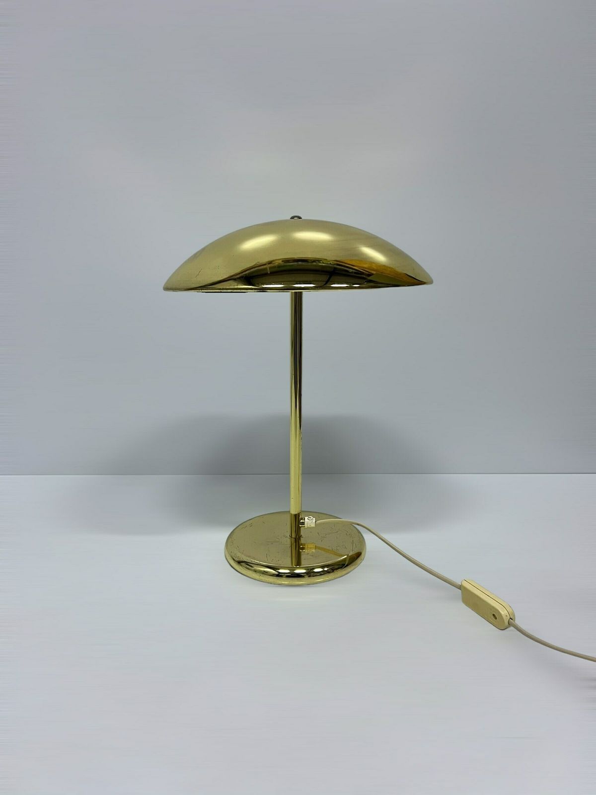 photo furniture Rare Ikea Table Lamp, Vintage Postmodern Design, Space Age Desk Light, Gold Metal Blemishes Patina