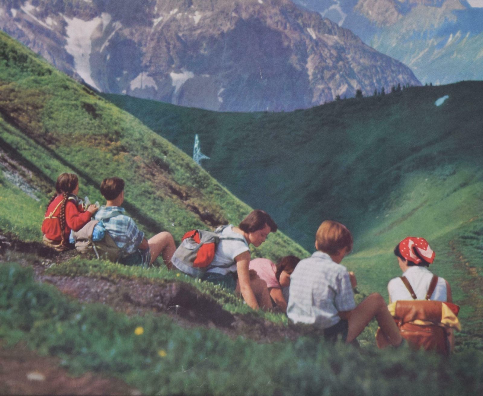 Unknown Austria Kleinwalsertal Allgauer Alpen Vintage Travel Poster Kanzelwand 1970s photo for sale