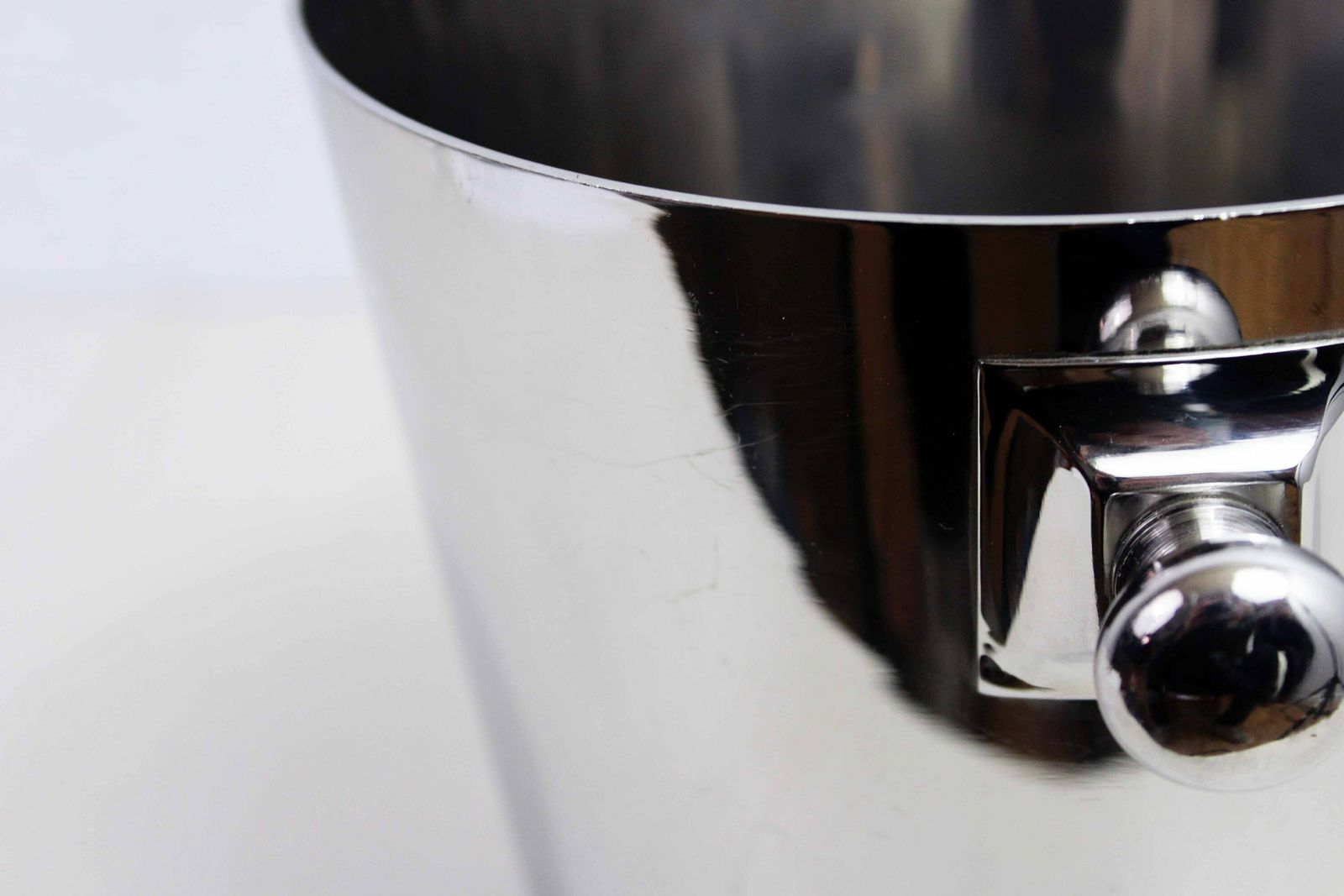 Stainless Steel Champagne Bucket Bouillet Boudelle Lyon 1980 photo vinterior