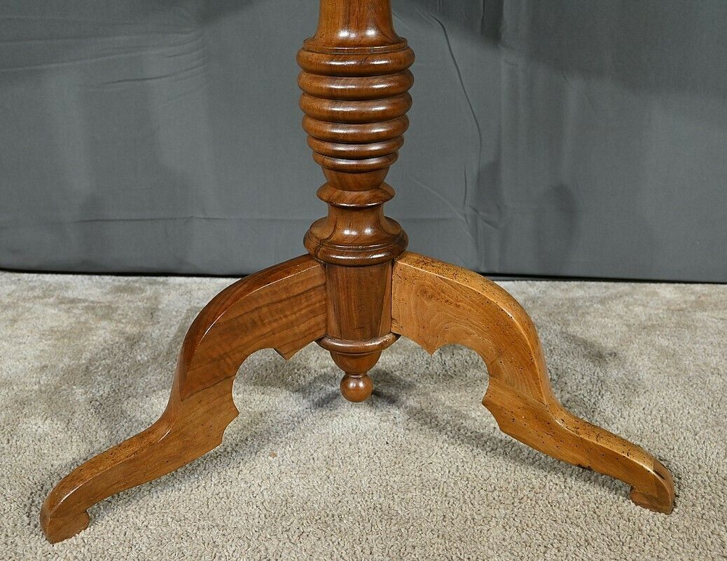 Walnut Pedestal Table, Louis Philippe Period – 1st Part 19th Century photo vinterior