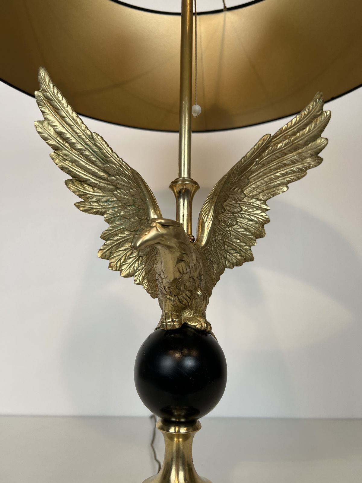 Royal Eagle Lamp In Bronze In The Taste Of Maison Charles photo vintage