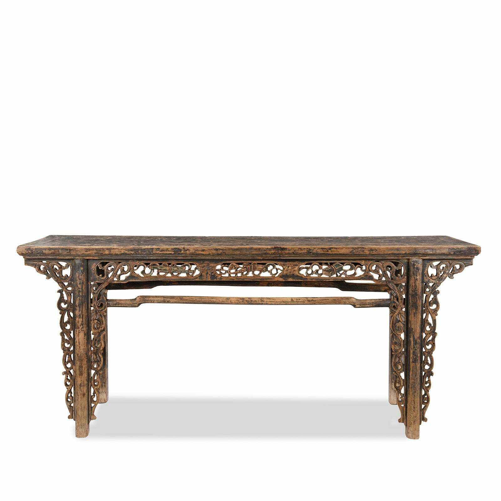 Carved Chinese Altar Table From Qinghai   19th Century