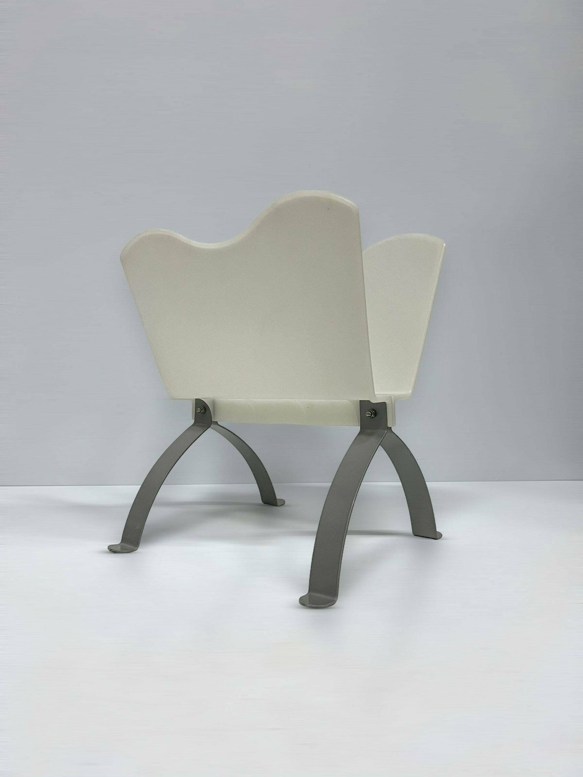 Vintage Ikea Magazine Lecture Tray, Design Per Ivar Ledang, White Clouds Inspired, 1990s Postmodern Interior photo Home Decor