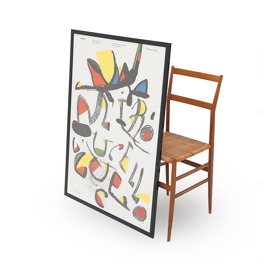 Art Poster “L’uccello Luce” By Joan Mirò For The Venice Biennale, 1981 photo
