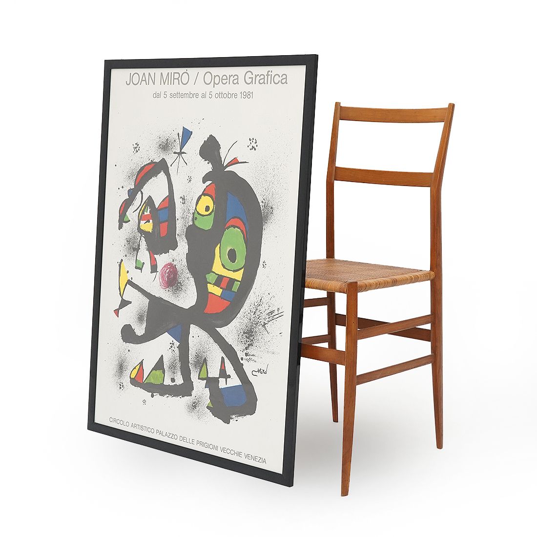 Art Poster By Joan Miro For The Opera Grafica Exhibition In Venice In 1981 photo