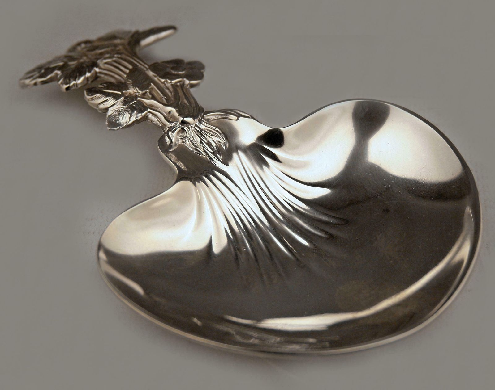 Art Nouveau French Silverplate Sommelier Wine Tester Christofle's 'Paiva Strawberry Spoon' photo for sale