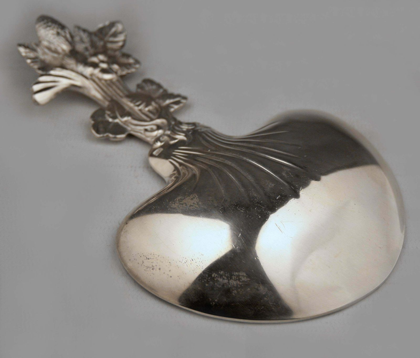 Art Nouveau French Silverplate Sommelier Wine Tester Christofle's 'Paiva Strawberry Spoon' photo vintage