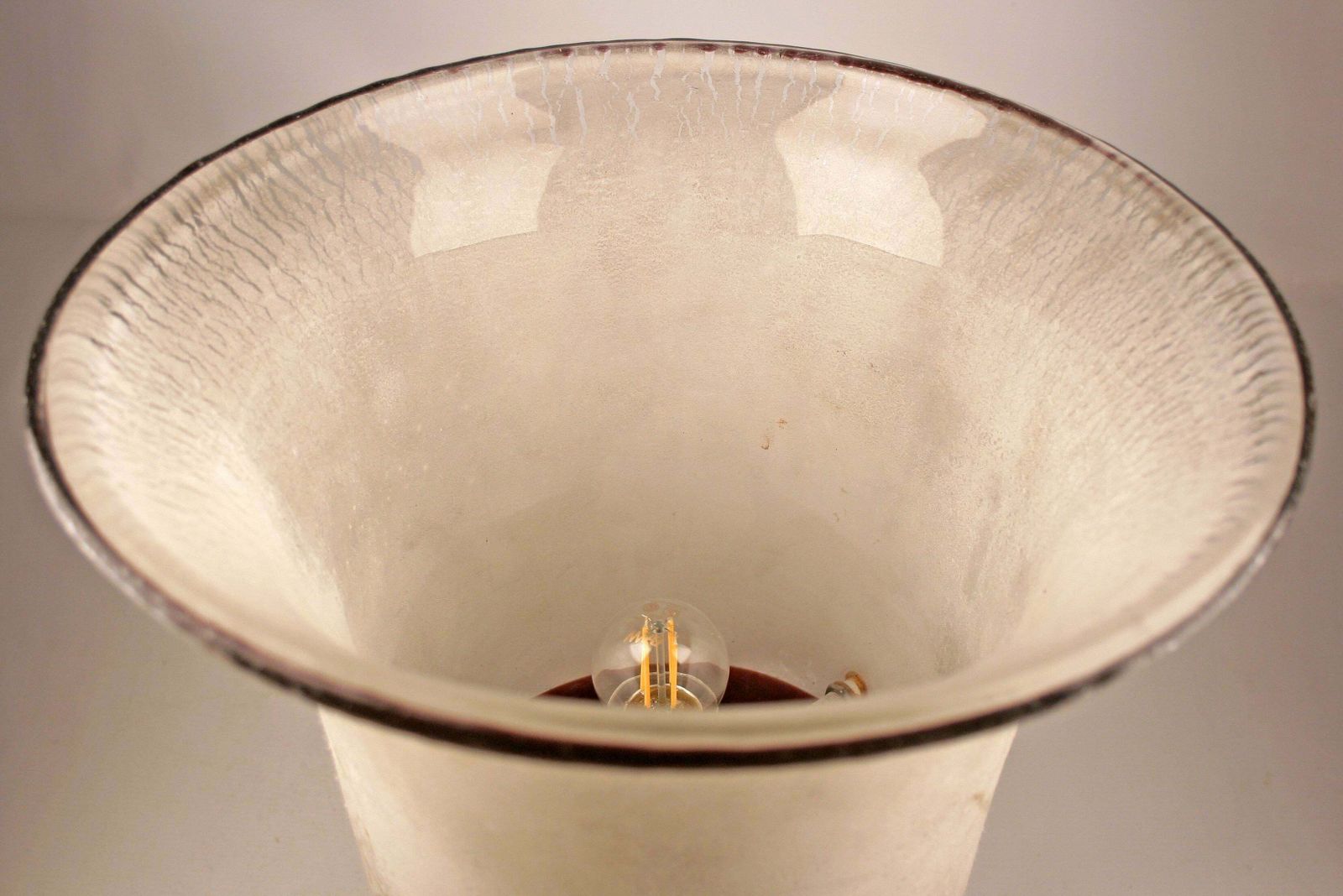 photo furniture Mid 20th Century Modern Frosted Murano Glass Lamp/Vase By Italian Artist Alfredo Barbini