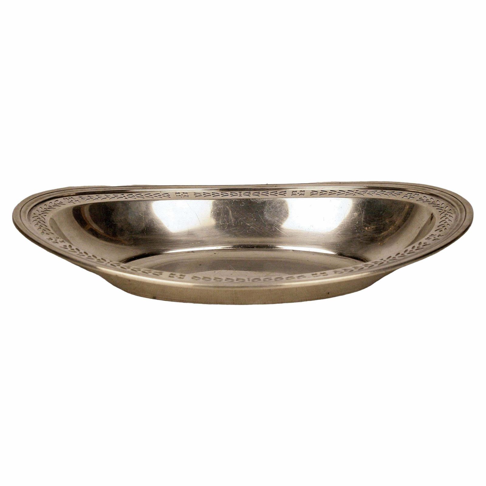 Early 20th Century Art Déco Sterling Silver Serving Bread Dish/Bowl By American Brand Tiffany & Co.