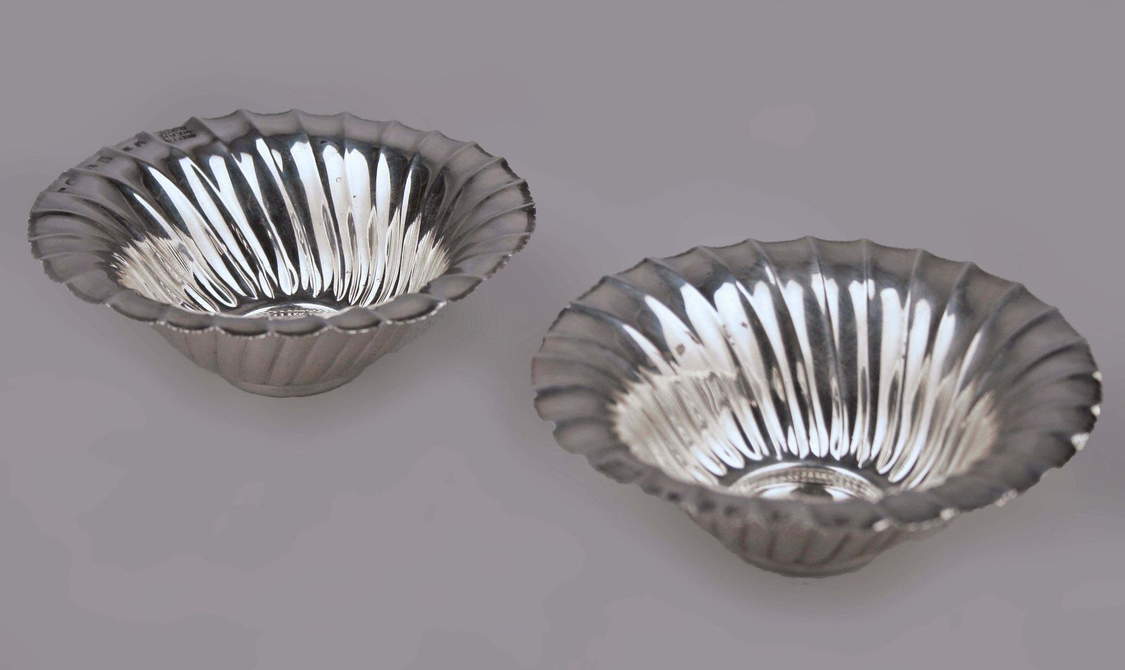Pair Of Art Nouveau Polished Silver Bowls By Josef Hoffmann For Wiener Werkstätte photo furniture