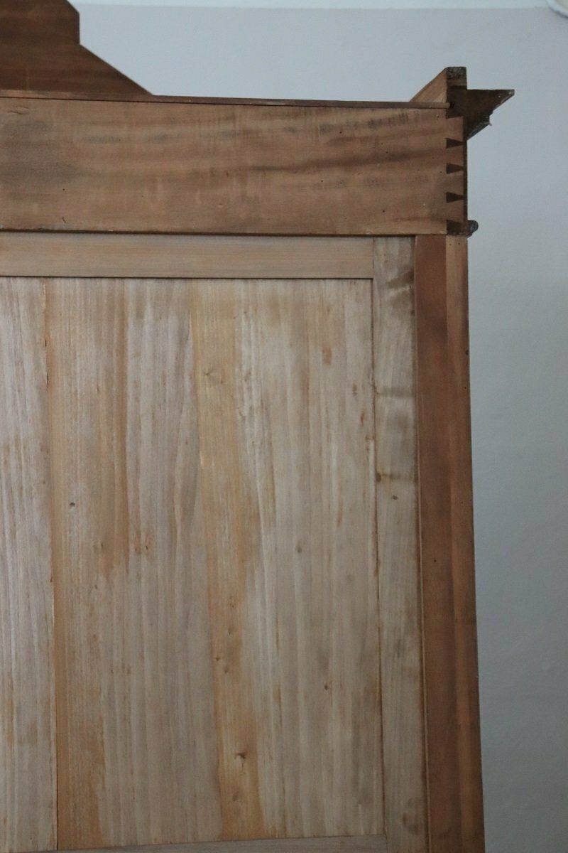 Antique Veneer Walnut Wardrobe, Late 19th Century photo for sale