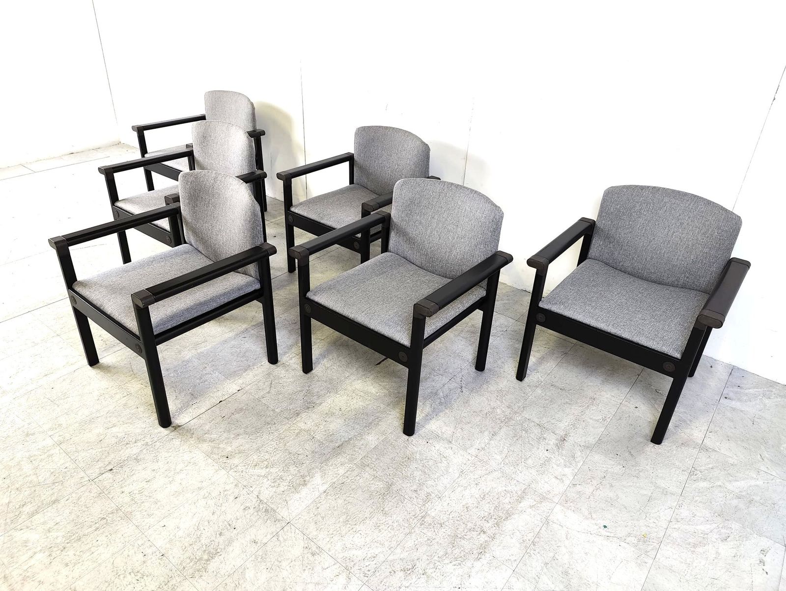 Vintage Armchairs By Gerd Lange, 1970s   Set Of 6 photo for sale