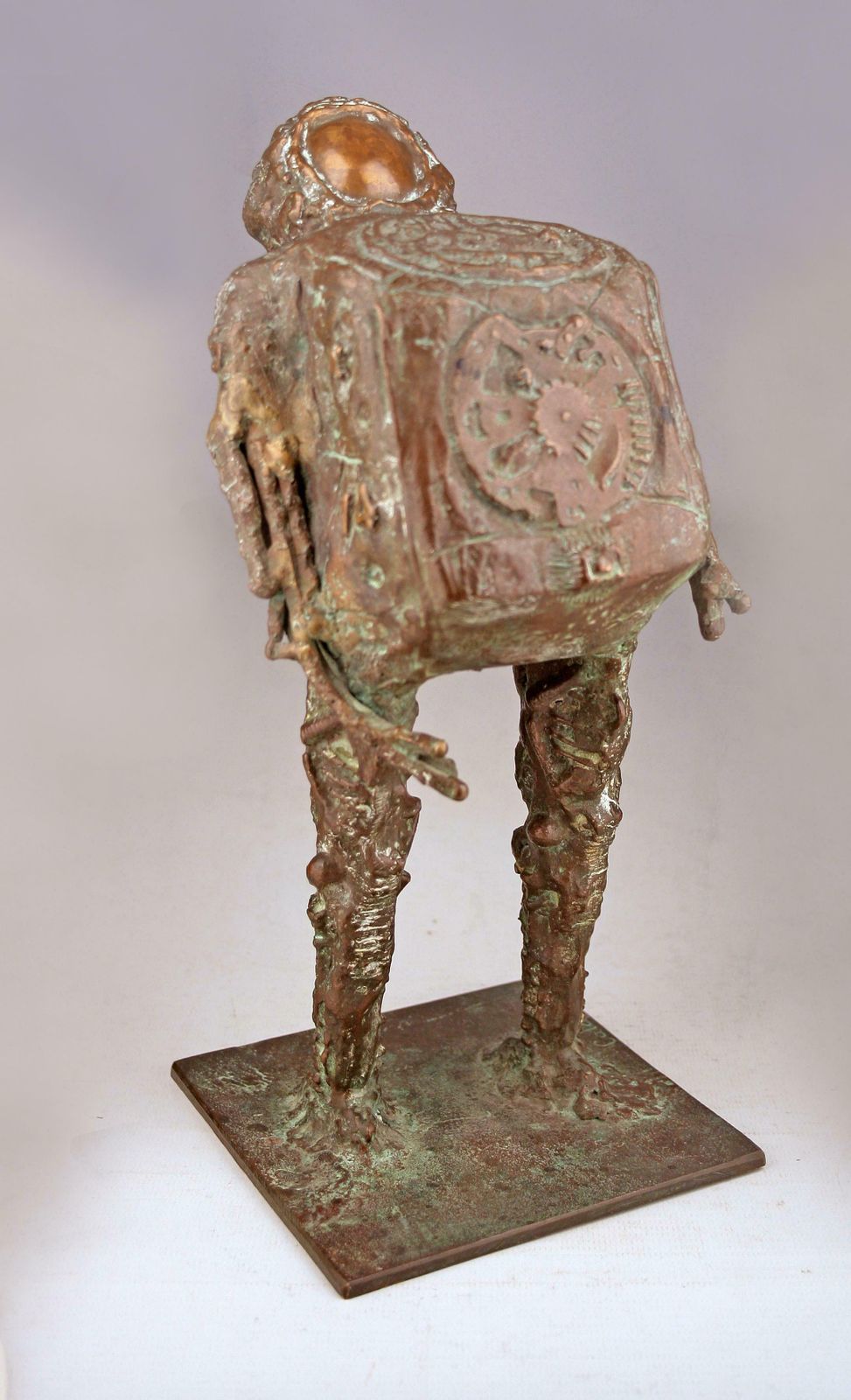 Mid 20th Century Astronaut Bronze Sculpture By Italian Brazilian Artist Doménico Calabrone photo furniture