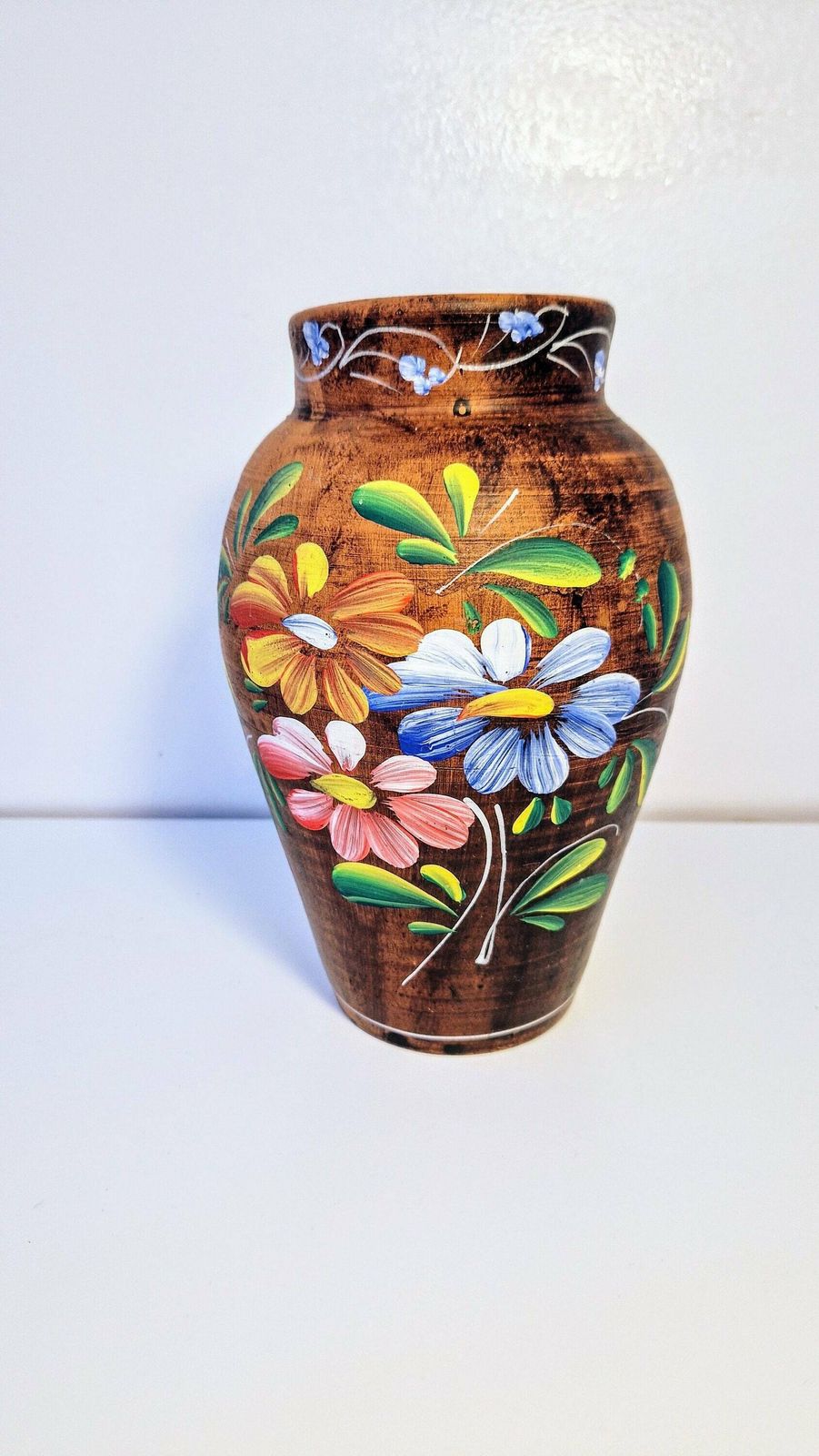 Hand Painted Earthenware Botossi Pot photo for sale