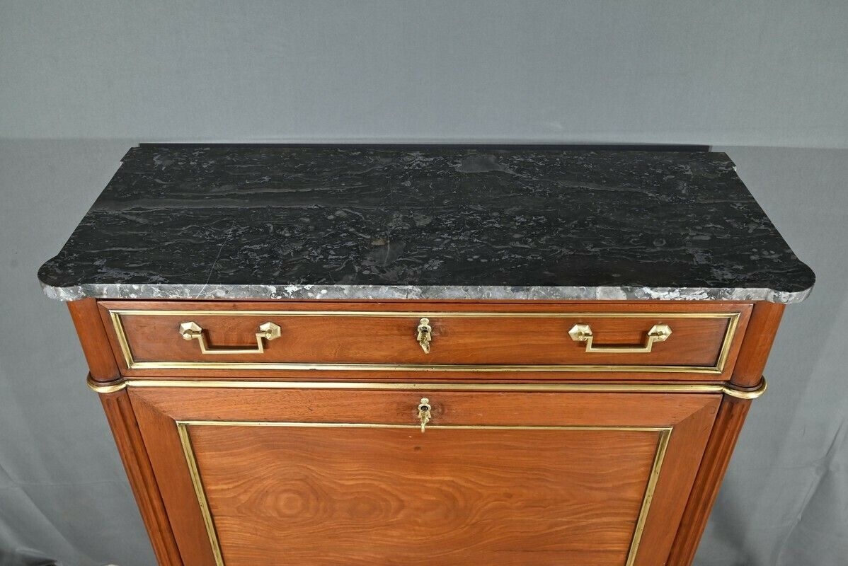 Mahogany Secretary, Louis XVI Period – Late 18th Century photo Furniture
