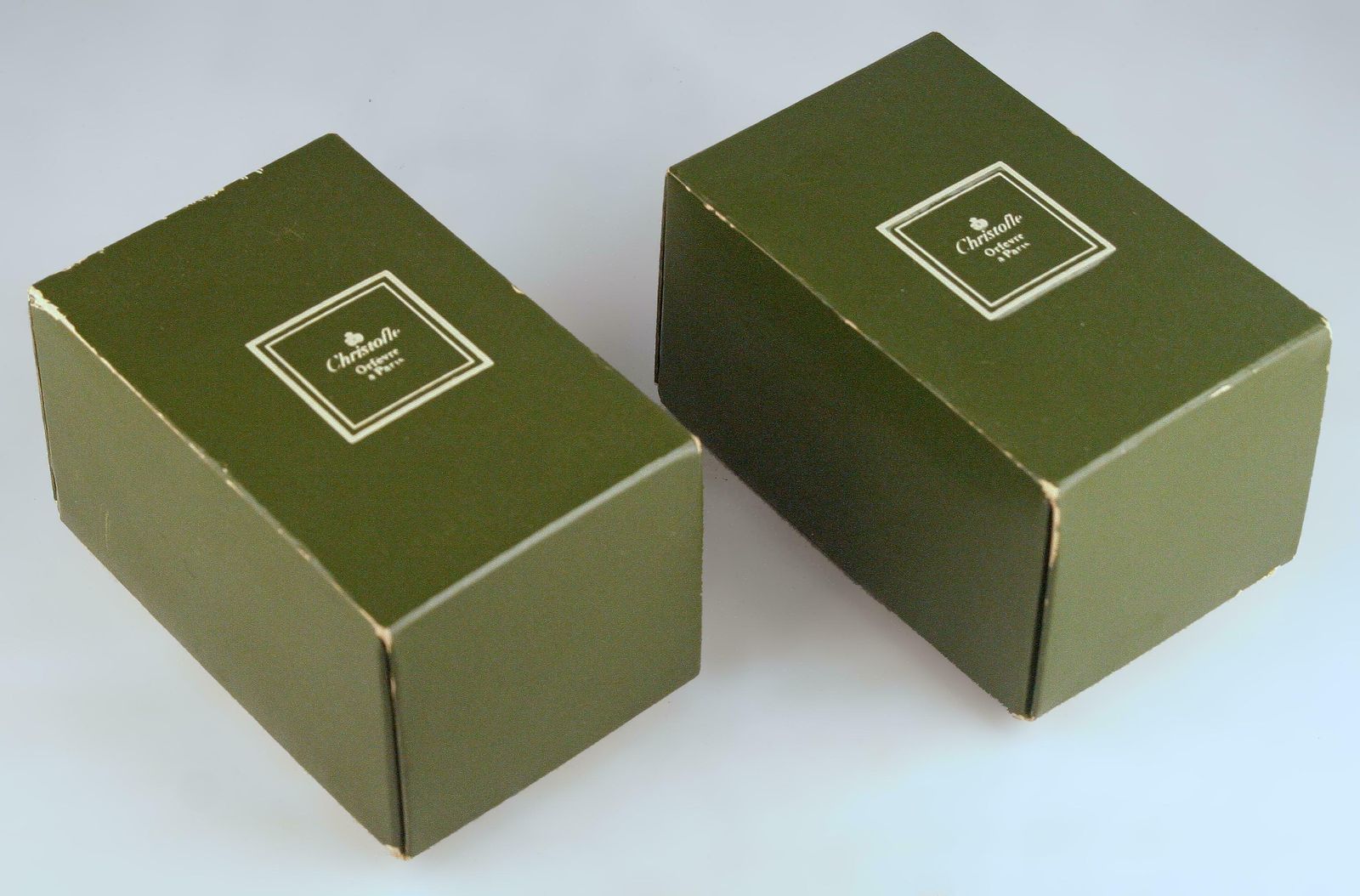 975.0 Pair Of French Black Lacquer And Silver Champagne Corks/Bottle Stoppers By Christofle photo