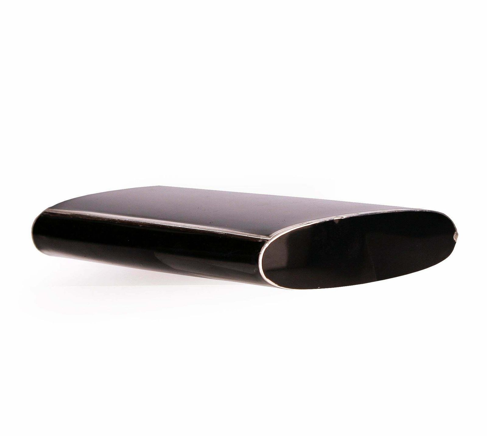 Early 20th Century Art Déco French Polished Black Lacquer And Silver Plated Cigarrette Box/Case photo 1375.0