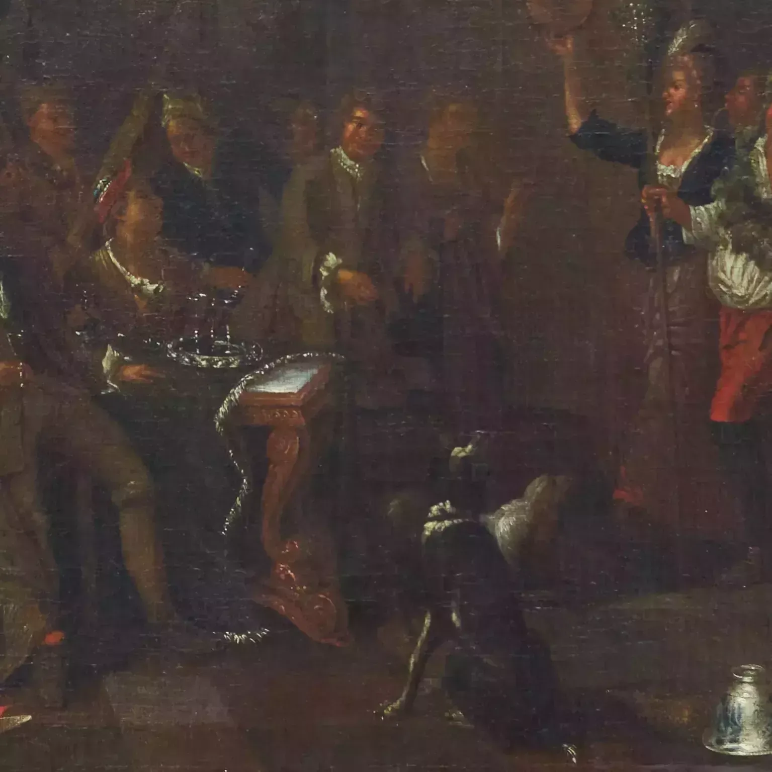 Dutch Genre Painting Of The 18th Century. Feast Of Dionysus. Attributed To Horemans Jan Joseff. photo 3723.0